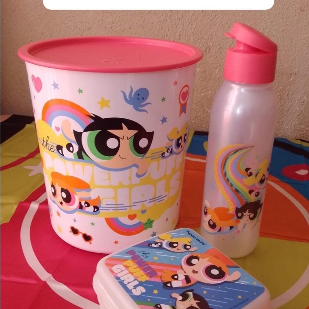 Brand nee Tupperware power puff girls set